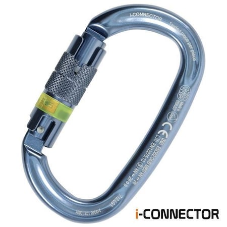 Kong Usa Oval, 110 mm Length, 21 mm Gate Opening, Aluminum Alloy, Titanium 712LG1FFFKK